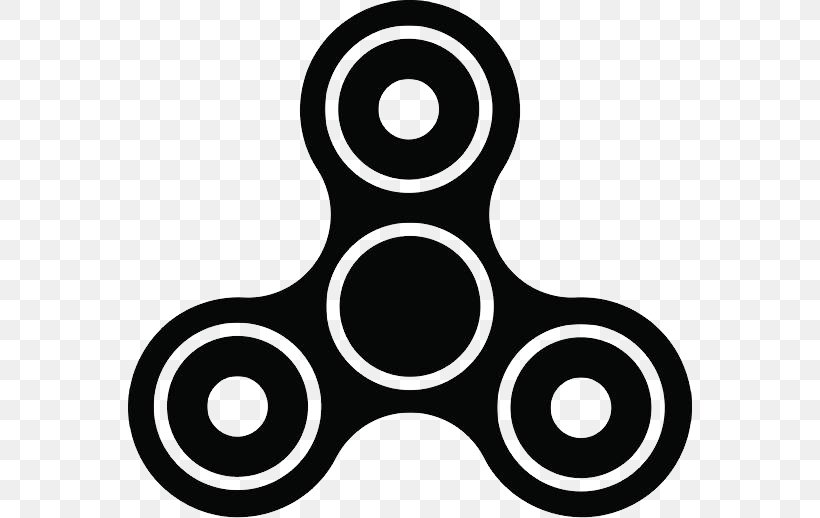 Fidget Spinner Fidgeting Icon Clip Art, PNG, 564x518px, Fidget Spinner, Black, Black And White, Clip Art, Color Download Free