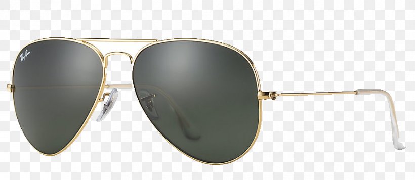 Ray-Ban Aviator Classic Aviator Sunglasses Ray-Ban Wayfarer, PNG, 916x398px, Rayban, Aviator Sunglasses, Beige, Clothing Accessories, Clubmaster Download Free