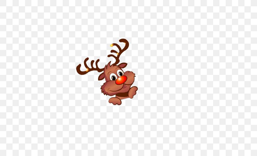 Reindeer Rudolph Cartoon, PNG, 500x500px, Reindeer, Animation, Cartoon, Christmas, Clip Art Download Free