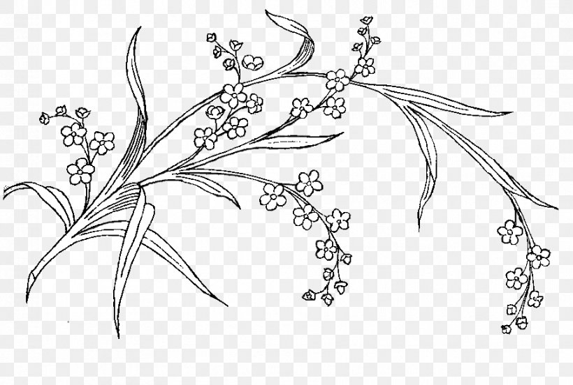 Drawing Flora Leaf Illustration Design, PNG, 906x610px, Drawing, Art, Branch, Butterfly, Fictional Character Download Free