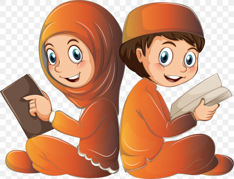 Muslim People, PNG, 3000x2304px, Muslim People, Animation, Cartoon, Job, Reading Download Free