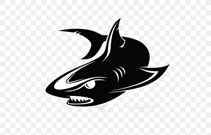 Shark Logo Clip Art, PNG, 546x528px, Shark, Black, Black And White, Blue Shark, Bull Shark Download Free