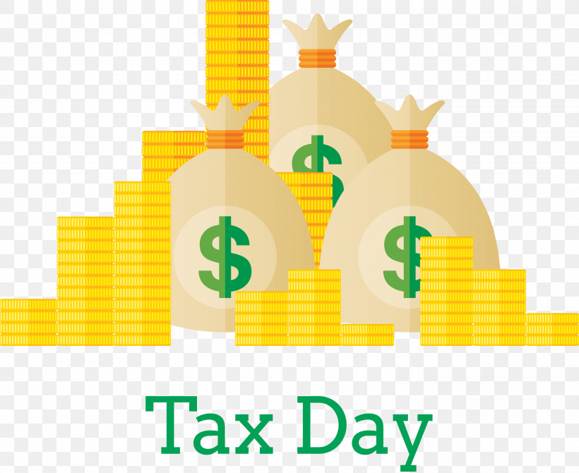 Tax Day, PNG, 3000x2452px, Tax Day, Logo, Toy Block, Yellow Download Free