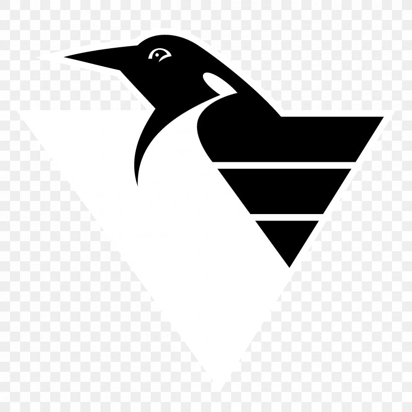 Pittsburgh Penguins National Hockey League Logo Ice Hockey Washington Capitals, PNG, 2400x2400px, Pittsburgh Penguins, Beak, Bird, Black And White, Emblem Download Free