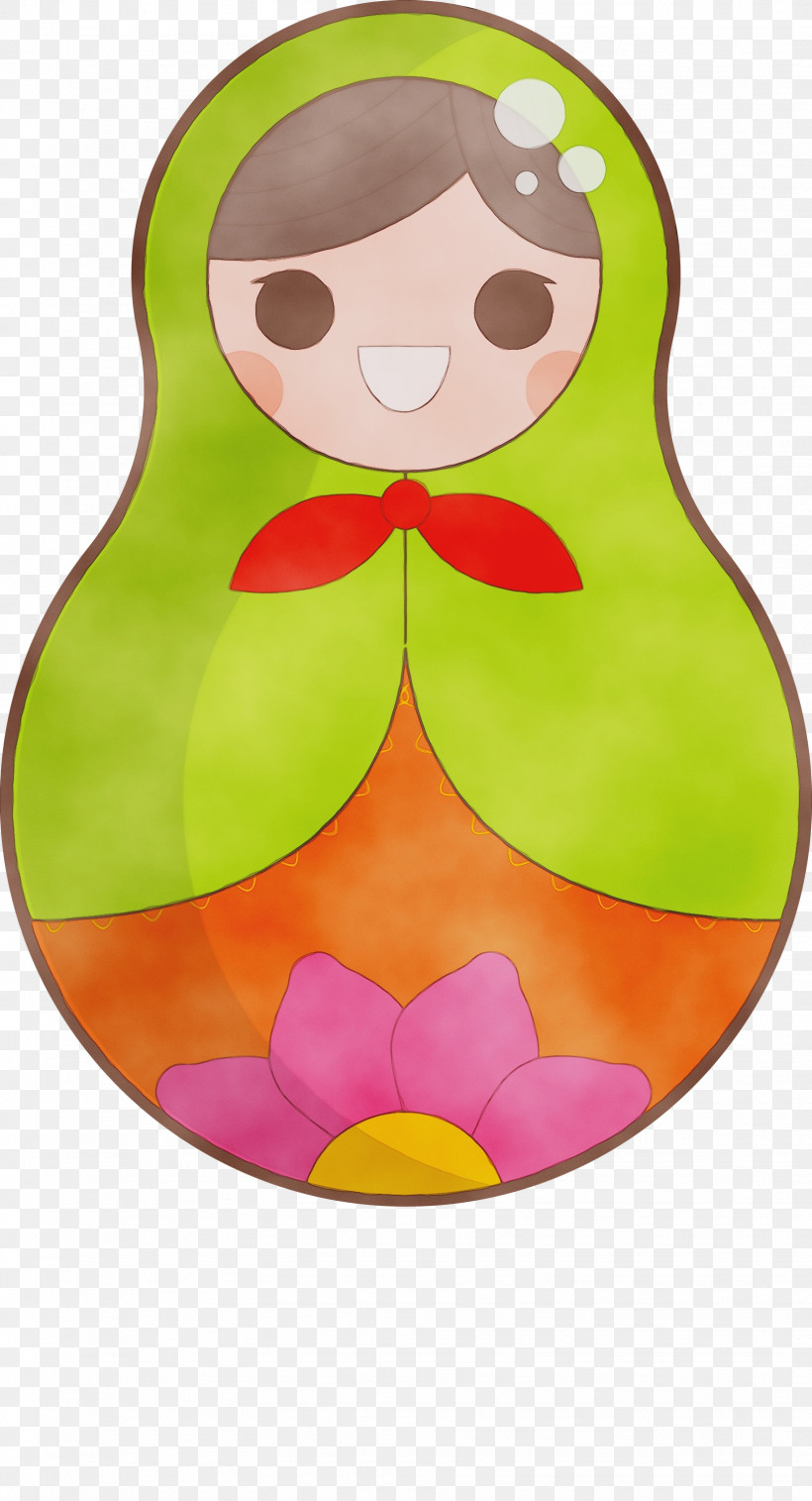 Cartoon Green, PNG, 1623x3000px, Colorful Russian Doll, Cartoon, Green, Paint, Watercolor Download Free