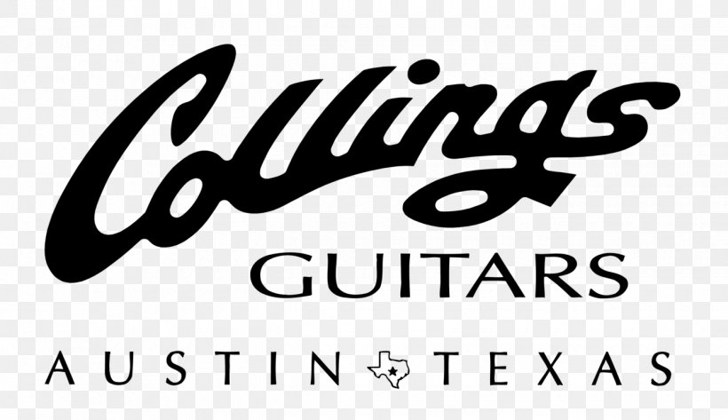Collings Guitars Electric Guitar Acoustic Guitar Logo, PNG, 1340x773px, Collings Guitars, Acoustic Guitar, Area, Black, Black And White Download Free