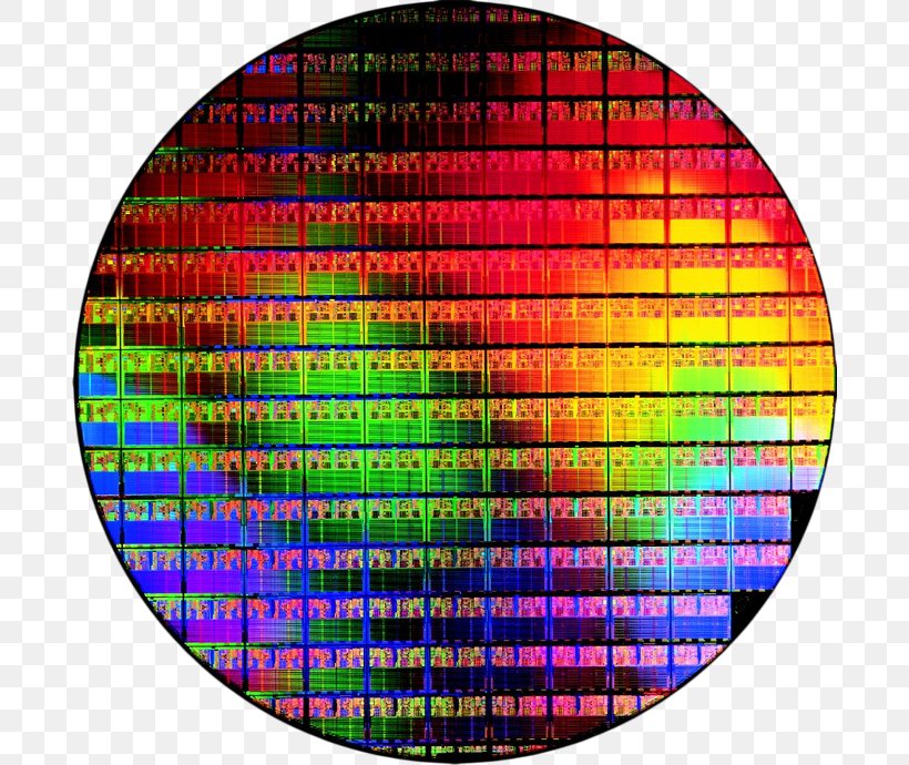 Wafer Integrated Circuits & Chips Semiconductor Silicon Flash Memory, PNG, 690x690px, Wafer, Circuit Diagram, Flash Memory, Integrated Circuits Chips, Photomask Download Free