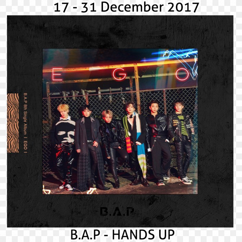 B.A.P EGO Album HANDS UP Single, PNG, 900x900px, Watercolor, Cartoon, Flower, Frame, Heart Download Free
