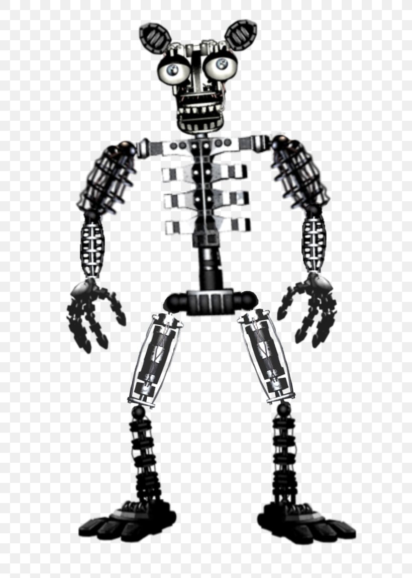 Five Nights At Freddy's 2 Five Nights At Freddy's 4 Endoskeleton Animatronics, PNG, 694x1149px, Five Nights At Freddy S 2, Animatronics, Black And White, Endoskeleton, Five Nights At Freddy S Download Free