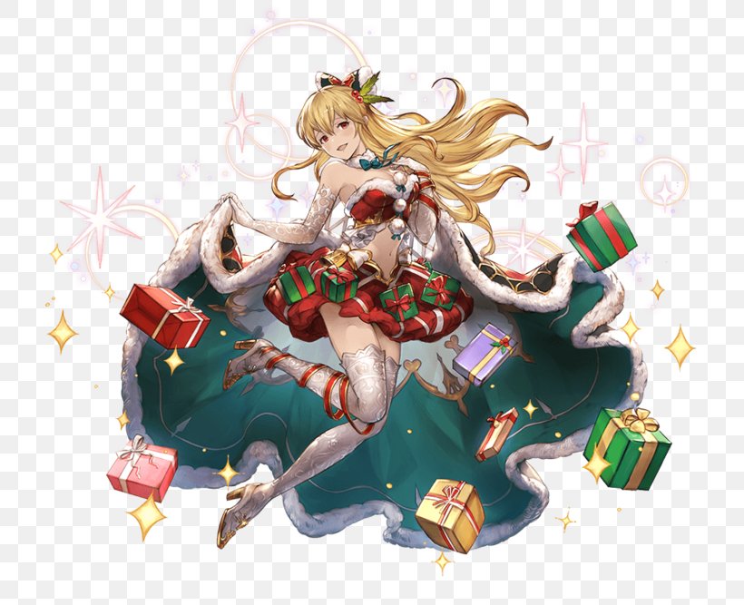 Granblue Fantasy Cygames Christmas Social-network Game, PNG, 800x667px, Granblue Fantasy, Art, Character, Christmas, Christmas Ornament Download Free