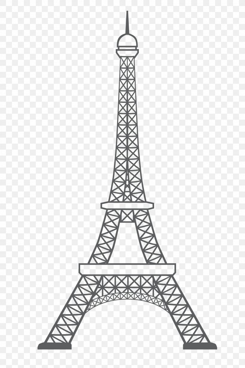 Eiffel Tower Statue Of Liberty Clip Art Monument, PNG, 1600x2400px, Eiffel Tower, Black And White, Building, Drawing, Landmark Download Free
