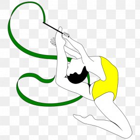 Picture Of Gymnastics - Rhythmic Gymnastics Ribbon Clip Art PNG