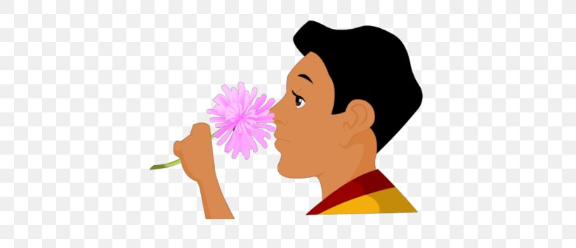 Flower Olfaction Odor Floral Scent Clip Art, PNG, 420x353px, Flower, Art, Cheek, Child, Ear Download Free