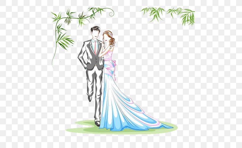 Wedding Photography Illustration, PNG, 500x500px, Photography, Animation, Art, Cartoon, Costume Design Download Free