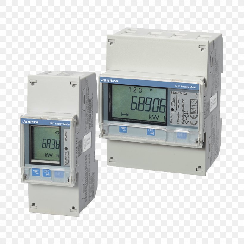 Electricity Meter Meter-Bus Modbus Industry, PNG, 1000x1000px, Electricity Meter, Abb Group, Autoconsumo Fotovoltaico, Automation, Electric Power Quality Download Free