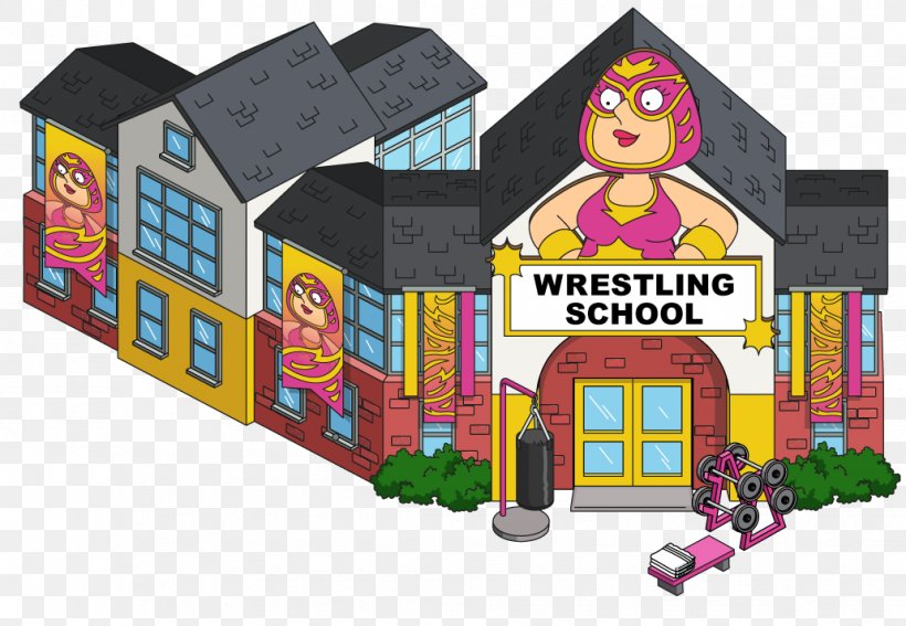 Family Guy: The Quest For Stuff Meg Griffin WrestleMania Building Thumbnail, PNG, 1031x714px, Family Guy The Quest For Stuff, Building, Facade, Family Guy, Games Download Free
