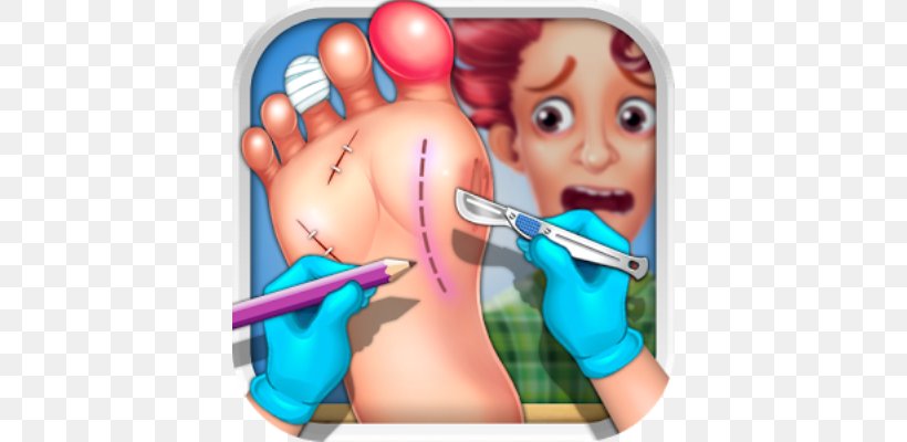 Surgeon Simulator Foot Surgery Simulator, PNG, 400x400px, Watercolor, Cartoon, Flower, Frame, Heart Download Free
