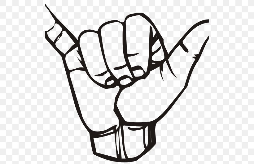 Shaka Sign Sign Language T-shirt Aloha Clip Art, PNG, 530x530px, Shaka Sign, Aloha, Black And White, Branch, Decal Download Free