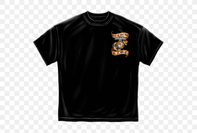 T-shirt United States Marine Corps Marines Sleeve Ghost Gang, PNG, 555x555px, Tshirt, Active Shirt, Army, Black, Brand Download Free