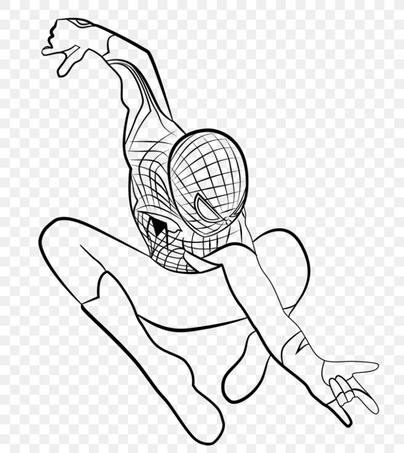 The Amazing Spider-Man Venom Line Art Drawing, PNG, 845x946px, Watercolor, Cartoon, Flower, Frame, Heart Download Free