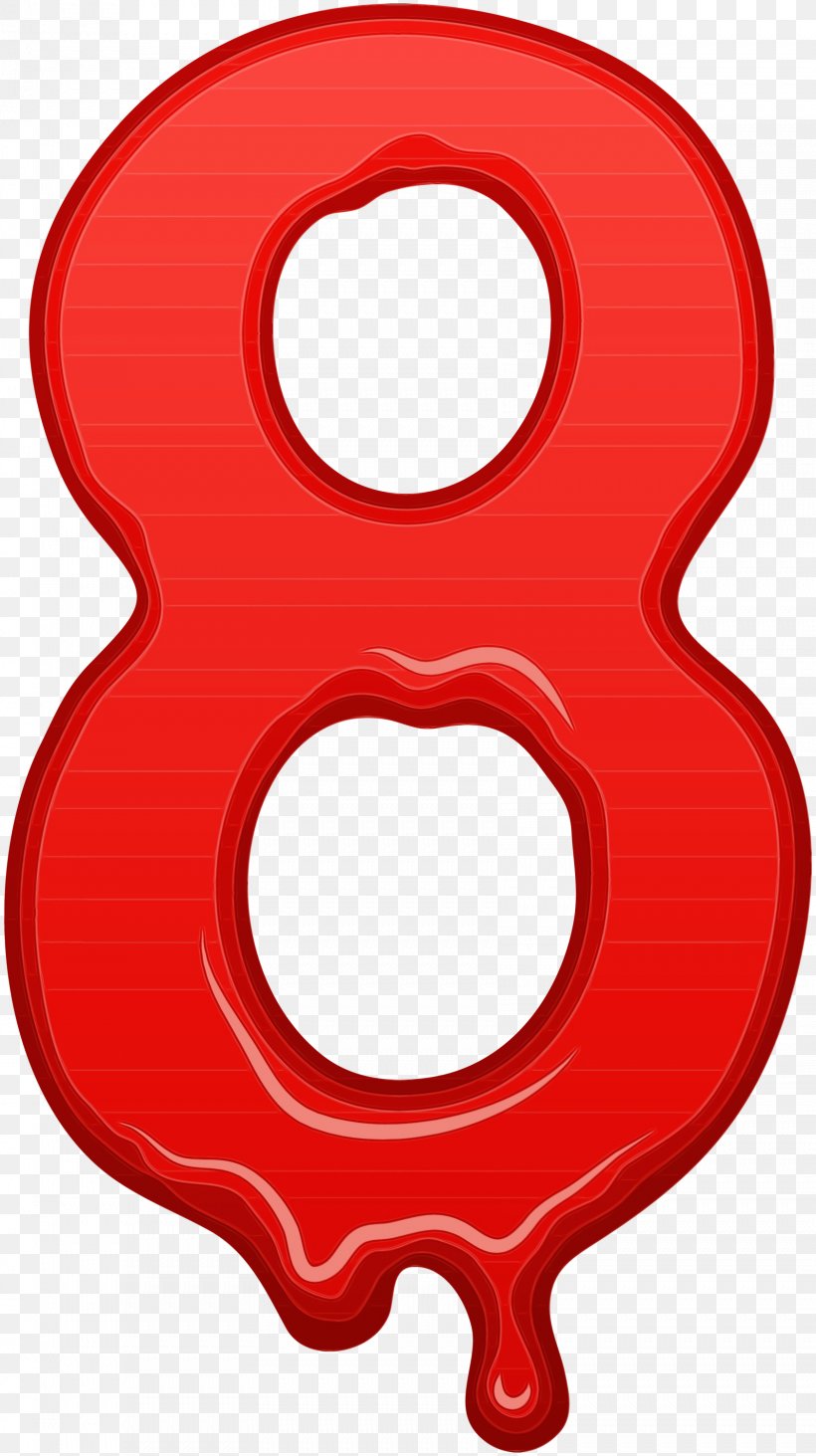 Red Clip Art Material Property Symbol Number, PNG, 1681x3000px, Watercolor, Material Property, Number, Paint, Red Download Free