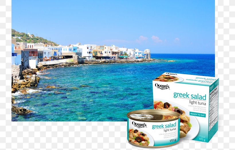 Greek Salad Tuna Casserole Greece Greek Cuisine Pasta, PNG, 740x525px, Greek Salad, Advertising, Casserole, Coast, Coastal And Oceanic Landforms Download Free
