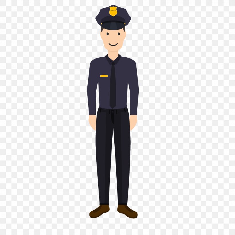Police Officer Flat Design, PNG, 1500x1500px, Police Officer, Flat Design, Formal Wear, Gentleman, Illustration Download Free