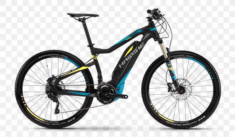 Electric Bicycle Haibike Mountain Bike Cycling, PNG, 3000x1761px, Electric Bicycle, Automotive Tire, Bicycle, Bicycle Accessory, Bicycle Drivetrain Part Download Free