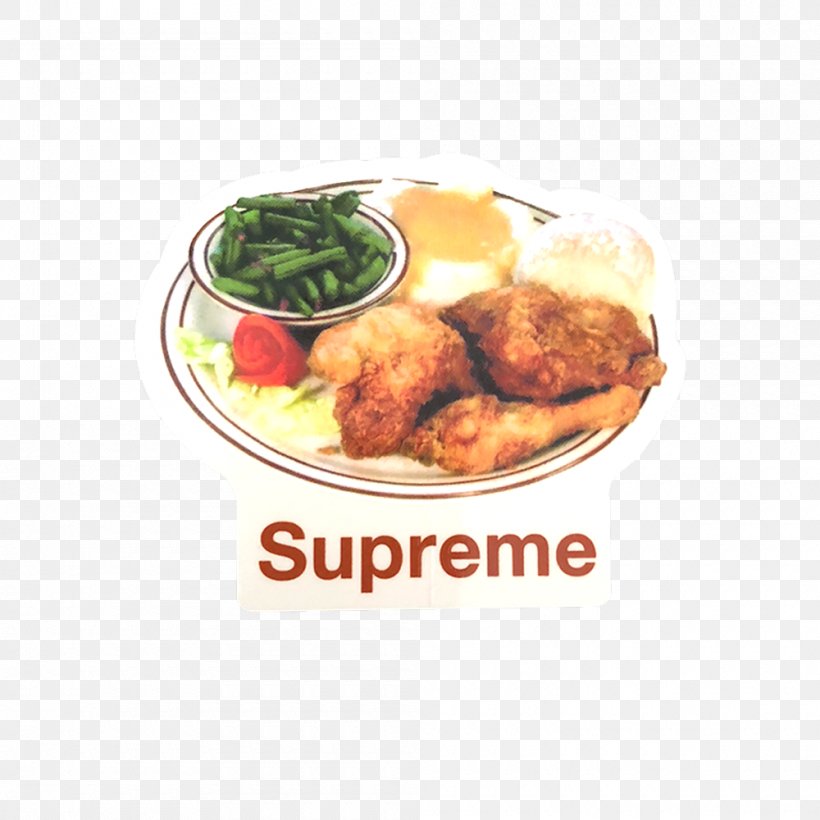 Sticker Supreme Chicken Decal Skateboard, PNG, 1000x1000px, Sticker, Brand, Chicken, Clothing, Cuisine Download Free