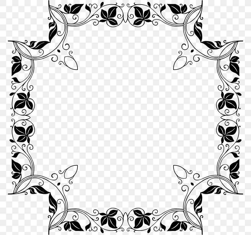 Borders And Frames Baroque Ornament Notan Clip Art, PNG, 770x770px, Borders And Frames, Art, Baroque Ornament, Black, Black And White Download Free