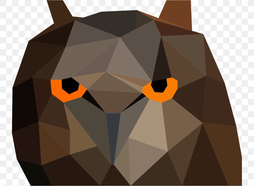 Owl Bird Low Poly Clip Art, PNG, 743x602px, Owl, Bird, Carnivoran, Feather, Longeared Owl Download Free