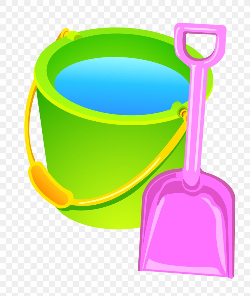 Bucket Cartoon Clip Art, PNG, 968x1144px, Bucket, Cartoon, Cleanliness, Designer, Green Download Free
