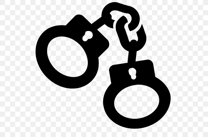 Handcuffs Police Officer Crime Clip Art, PNG, 540x540px, Handcuffs, Arrest, Black And White, Body Jewelry, Crime Download Free