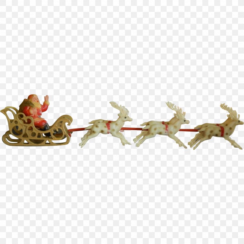 Reindeer Santa Claus Sled Christmas Decoration Dollhouse, PNG, 1840x1840px, Reindeer, Animal Figure, Antler, Christmas, Christmas Decoration Download Free