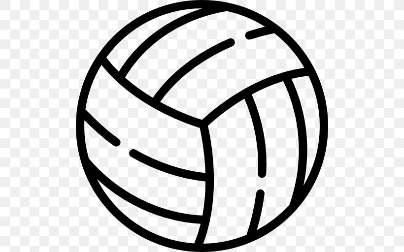 Volleyball Sport Football, PNG, 512x512px, Volleyball, Area, Ball, Beach Volleyball, Black And White Download Free