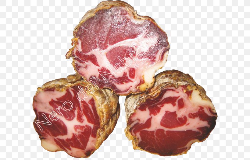 Capocollo Nebrodi Nero Siciliano Prosciutto Ham, PNG, 610x526px, Capocollo, Animal Fat, Animal Source Foods, Bayonne Ham, Bresaola Download Free