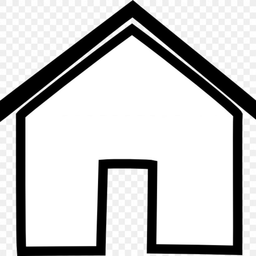 Clip Art House Openclipart Image, PNG, 1024x1024px, House, Area, Black And White, Drawing, Monochrome Download Free