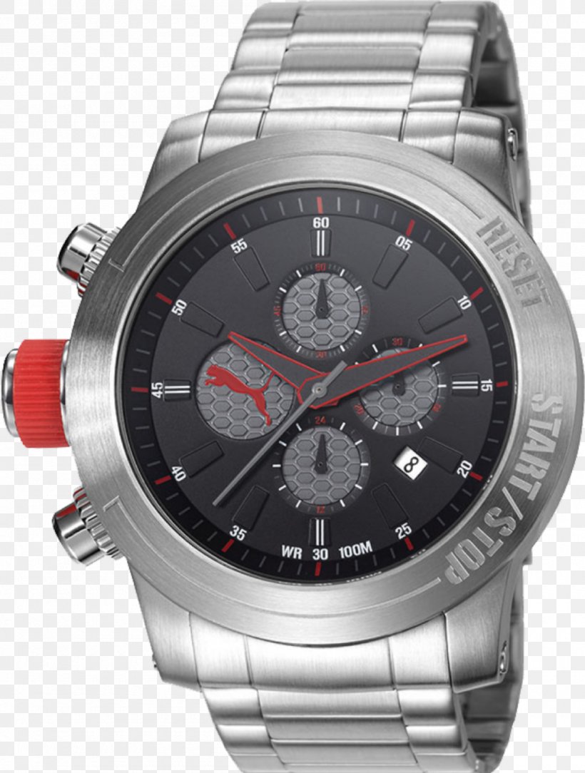 Watch Strap Puma Chronograph Clock, PNG, 1000x1322px, Watch, Armani, Brand, Chronograph, Clock Download Free