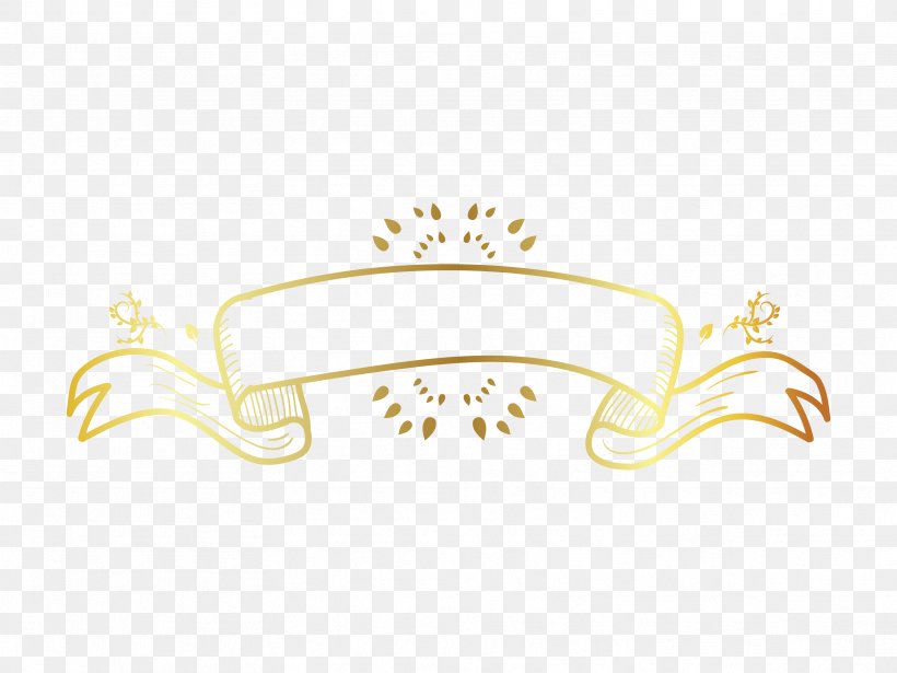 Ribbon Download Computer File, PNG, 3333x2500px, Logo, Brand, Flower, Gilding, Gold Download Free