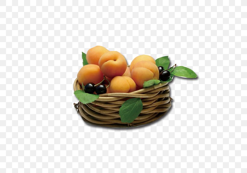 Fruit Apricot Basket, PNG, 576x576px, Vegetarian Cuisine, Apricot, Basket, Citrus, Drawing Download Free