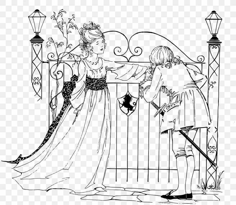 The Frog Prince Fairy Tale Princess Drawing, PNG, 2400x2087px, Frog Prince, Art, Artwork, Black And White, Child Download Free