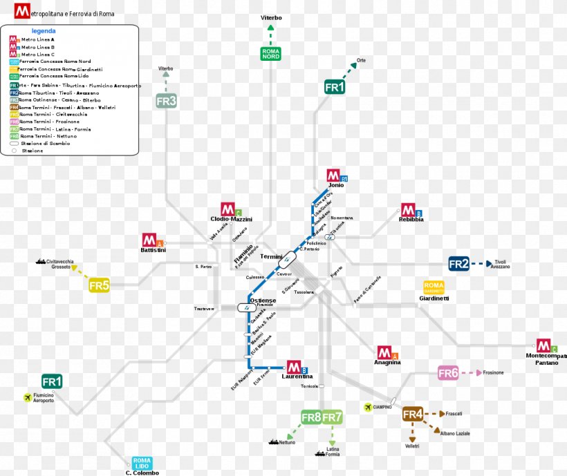 Roma Termini Railway Station Rapid Transit Rail Transport Train Line C, PNG, 1089x916px, Roma Termini Railway Station, Area, Diagram, Engineering, Line C Download Free