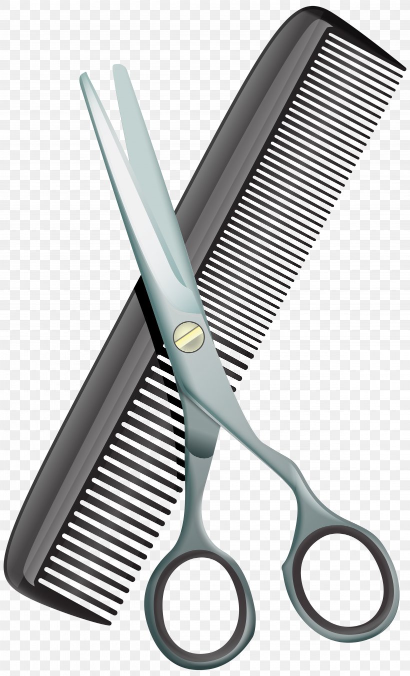 Comb Hair-cutting Shears Beauty Parlour Scissors Clip Art, PNG, 4855x8000px, Comb, Barber, Barbershop, Beauty Parlour, Cutting Hair Download Free