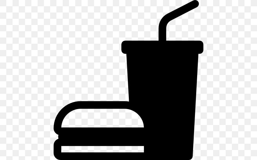 Fizzy Drinks Fast Food Hamburger Junk Food Street Food, PNG, 512x512px, Fizzy Drinks, Black, Black And White, Chair, Drink Download Free