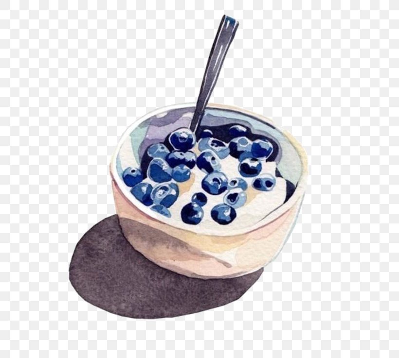 Full Breakfast Pretzel Watercolor Painting Illustration, PNG, 700x737px, Breakfast, Art, Berry, Blueberry, Bread Download Free