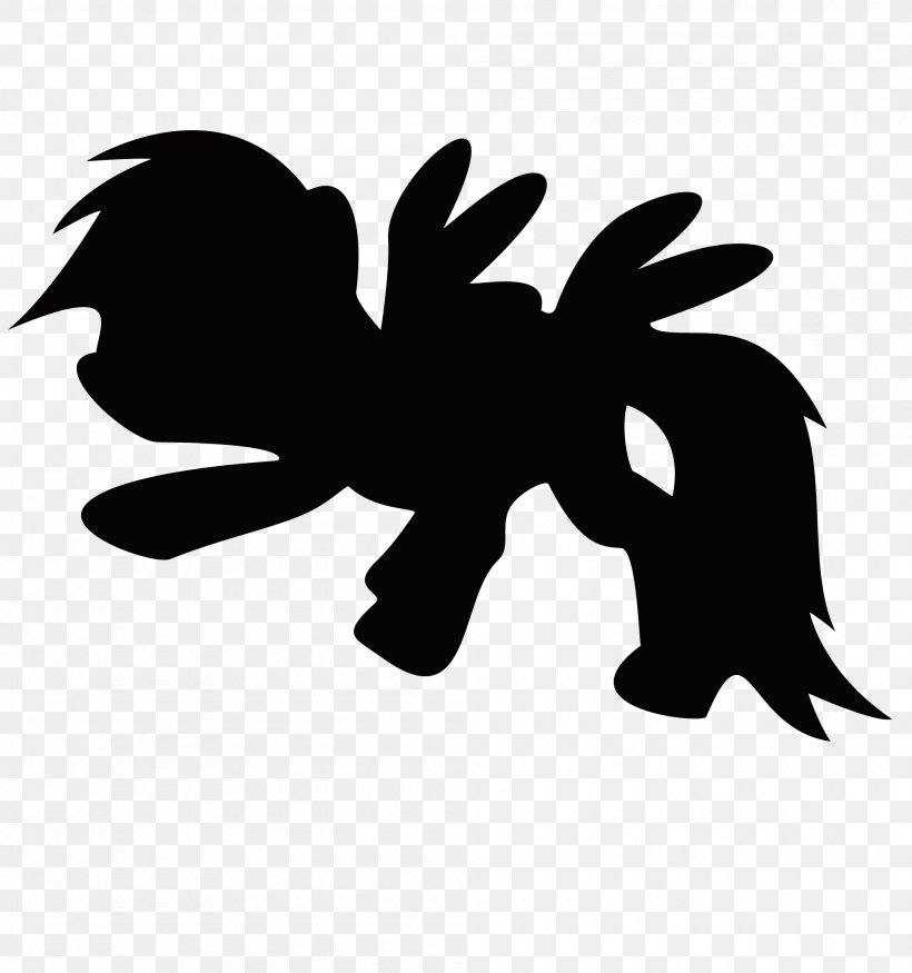 Rainbow Dash Pony Silhouette, PNG, 2000x2135px, Rainbow Dash, Black, Black And White, Character, Fictional Character Download Free