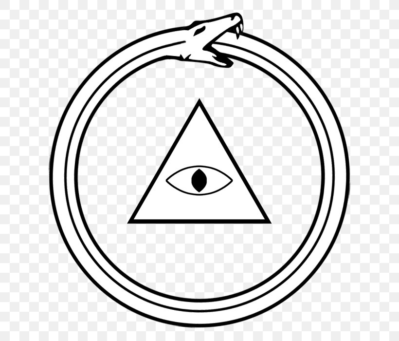 Symbol Ouroboros Eye Of Providence Snake, PNG, 700x700px, Symbol, Area, Black And White, Boa Constrictor, Earth Symbol Download Free