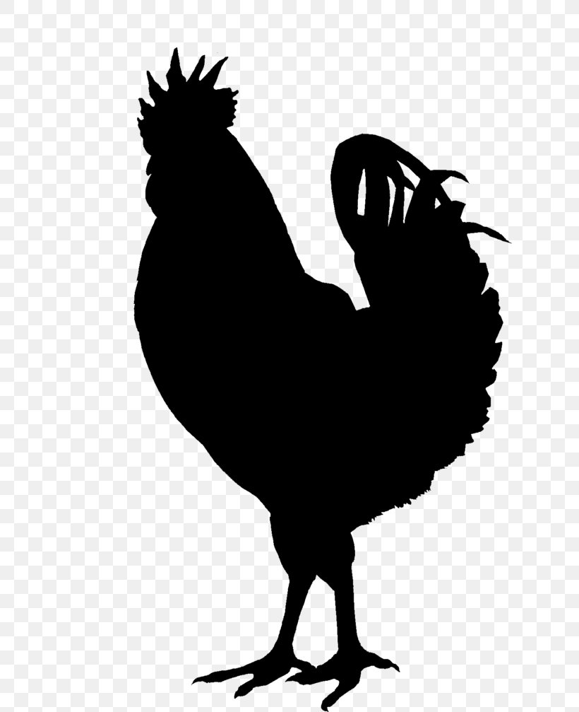 Chicken Silhouette Clip Art, PNG, 768x1007px, Chicken, Beak, Bird, Black And White, Drawing Download Free