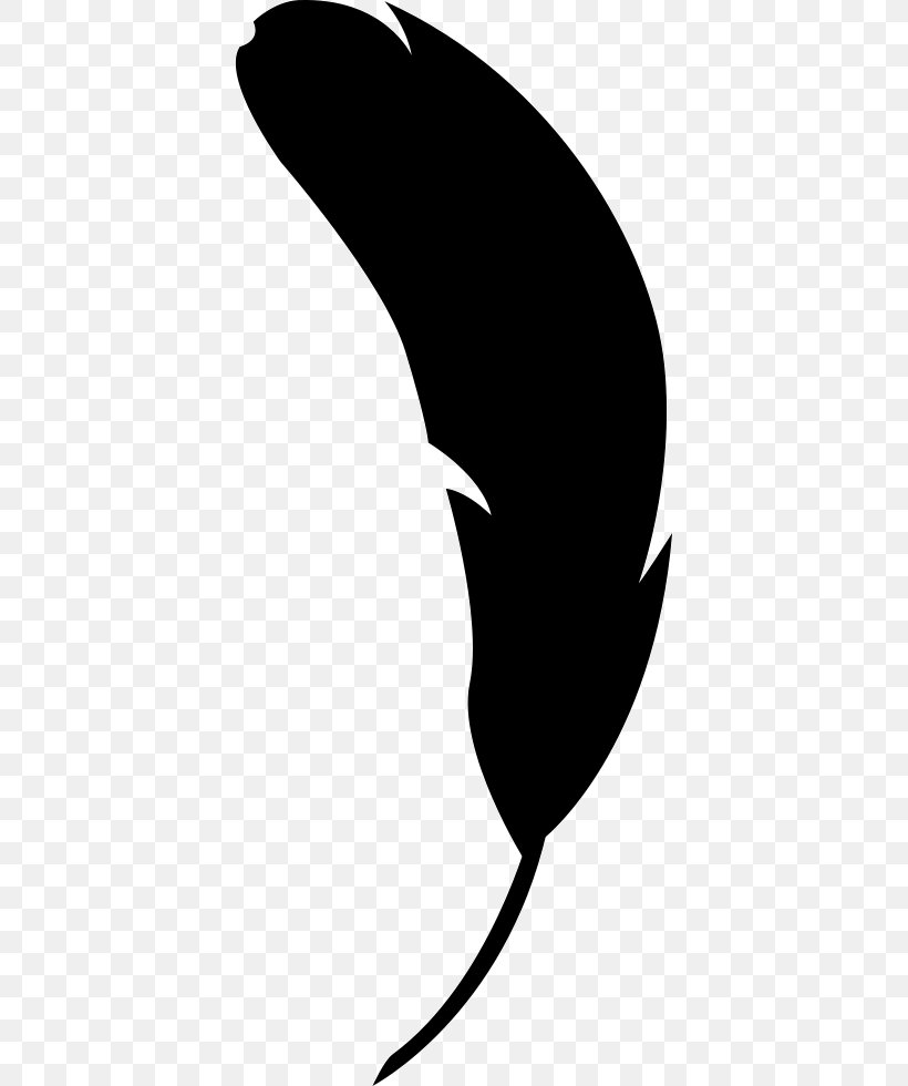 Feather Shape Clip Art, PNG, 396x980px, Feather, Artwork, Beak, Black, Black And White Download Free