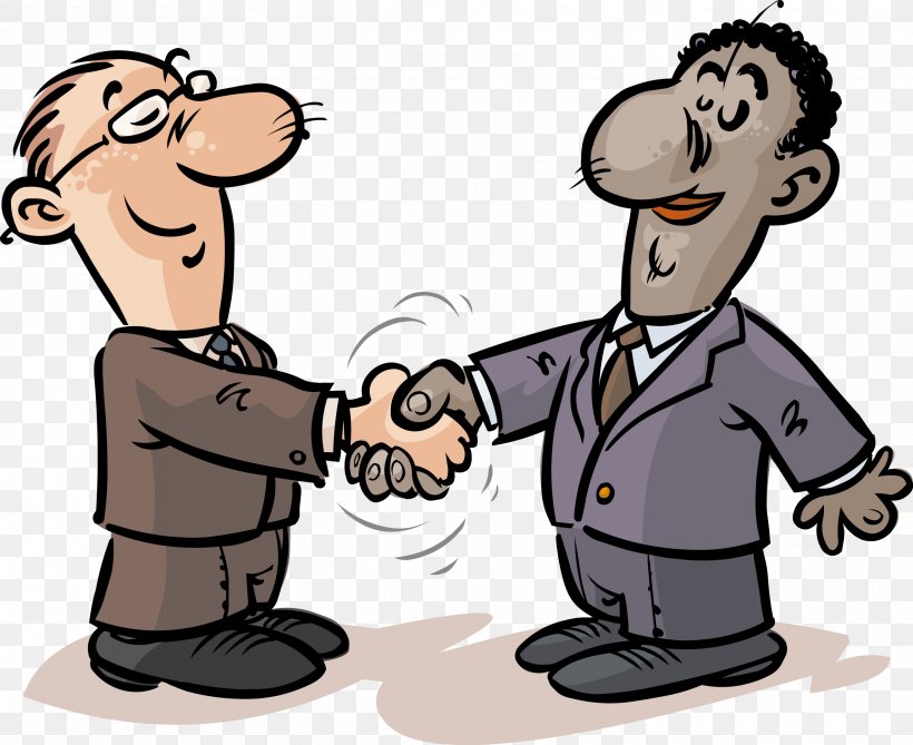 Two Men Shaking Hands #6 Drawing by CSA Images - Pixels